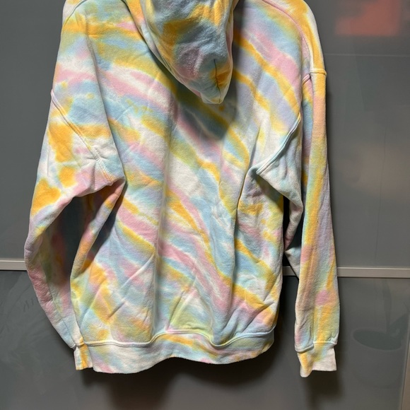 Little 🌙 moon society tie die hoody / fits oversized medium. MADE IN USA - Picture 2 of 4